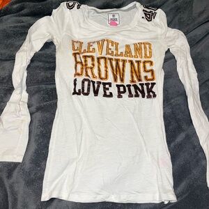 VS PINK cleveland browns long sleeve t shirt XS
